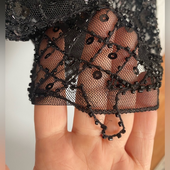 Beaded Black Dress - Picture 6 of 9